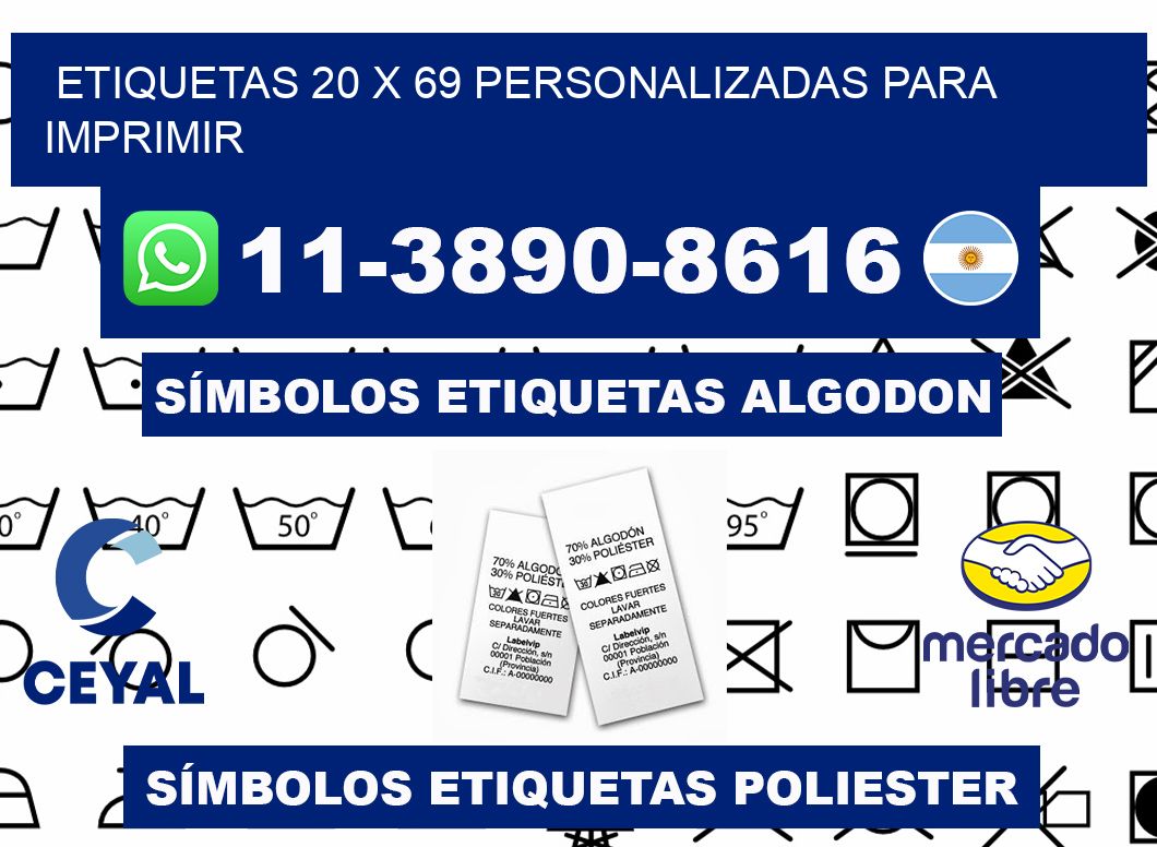 etiquetas 20 x 69 personalizadas para imprimir