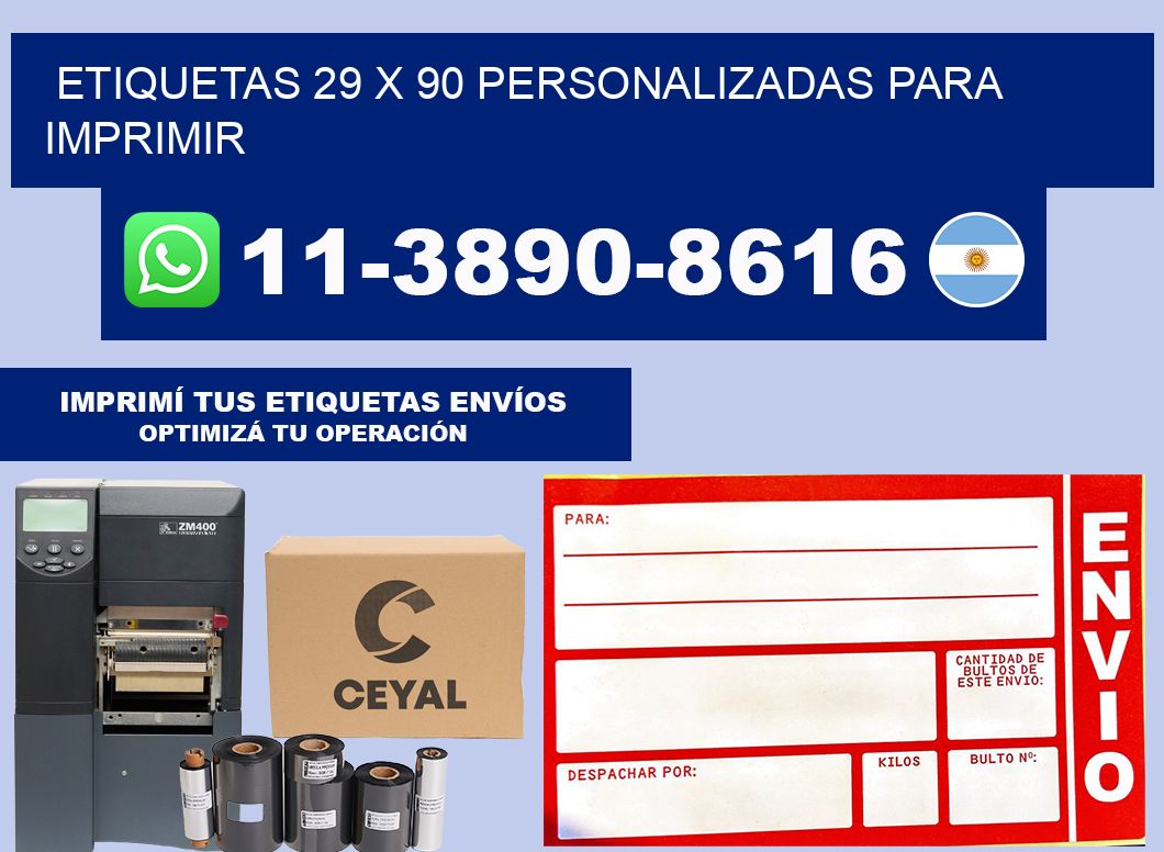 etiquetas 29 x 90 personalizadas para imprimir