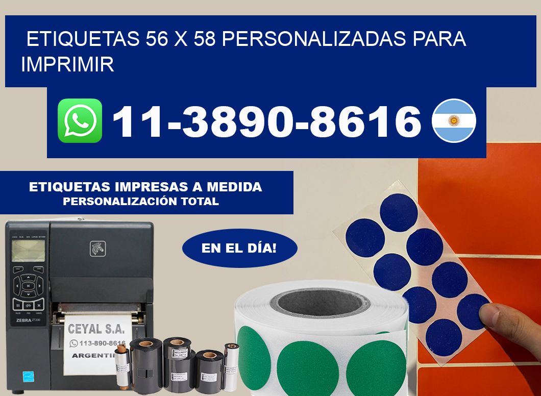etiquetas 56 x 58 personalizadas para imprimir