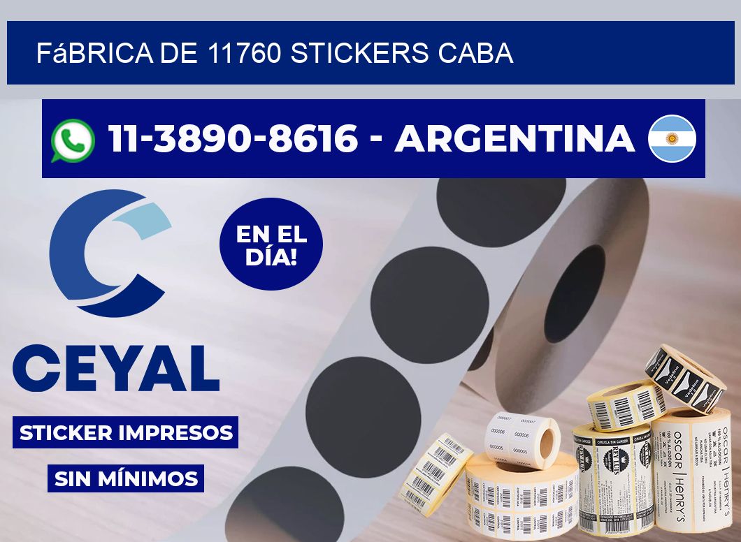 fábrica de 11760 stickers CABA