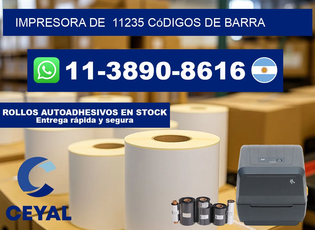 impresora de  11235 códigos de barra