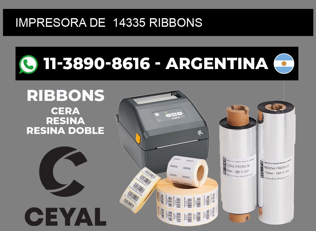 impresora de  14335 ribbons