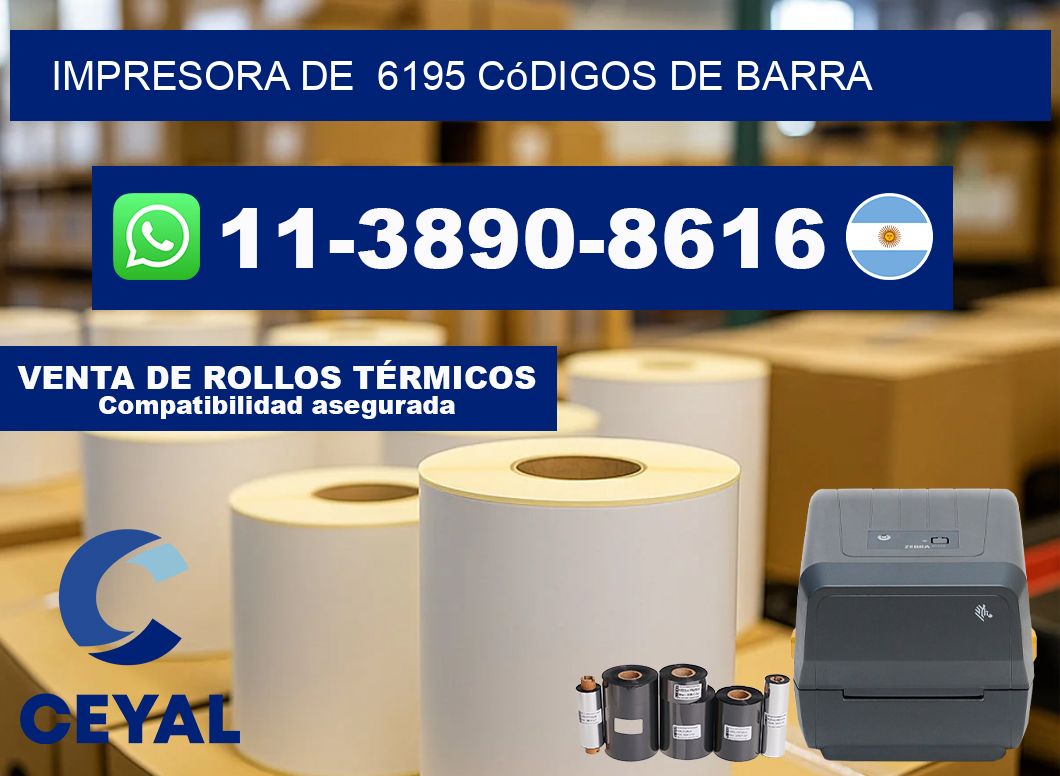 impresora de  6195 códigos de barra