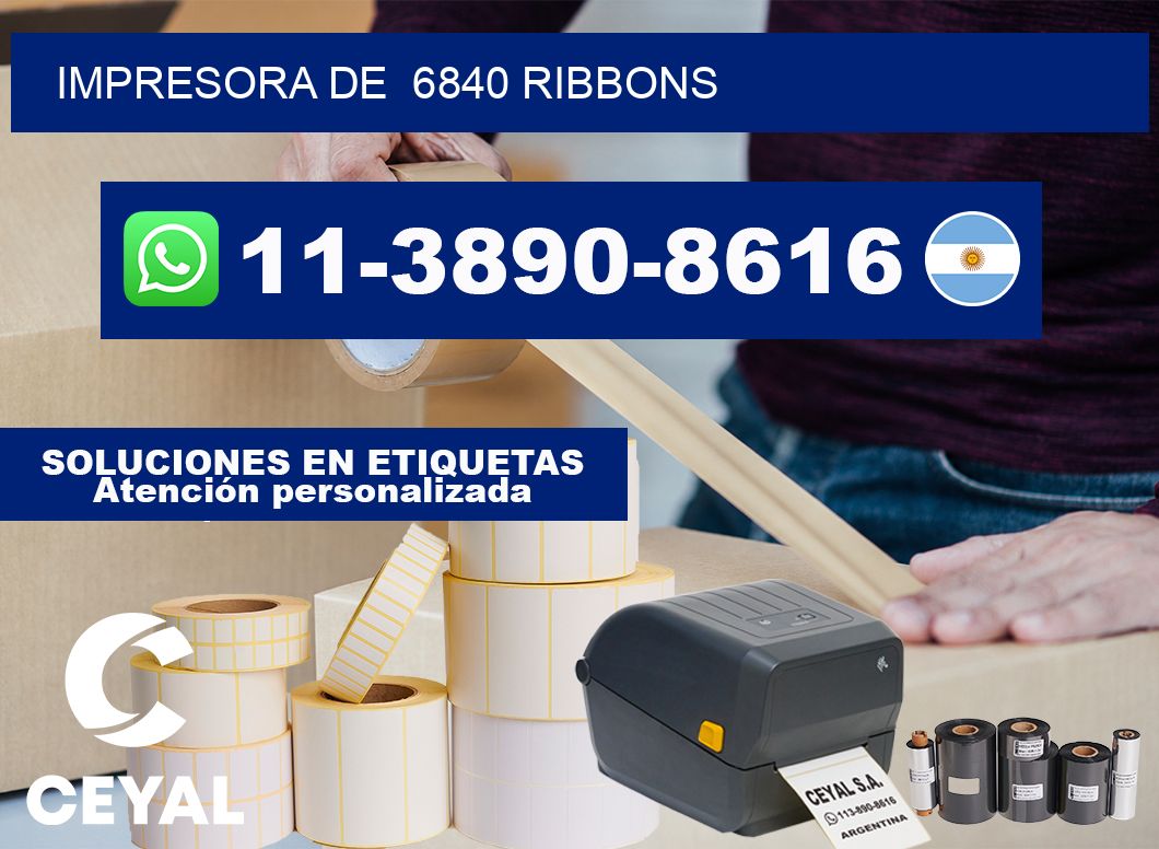 impresora de  6840 ribbons