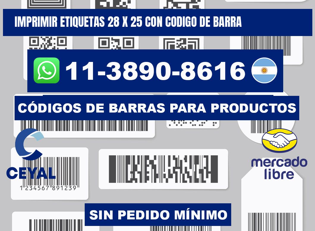imprimir etiquetas 28 x 25 con codigo de barra