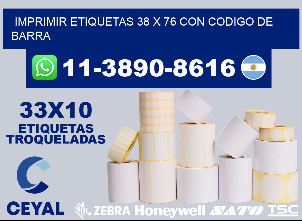imprimir etiquetas 38 x 76 con codigo de barra