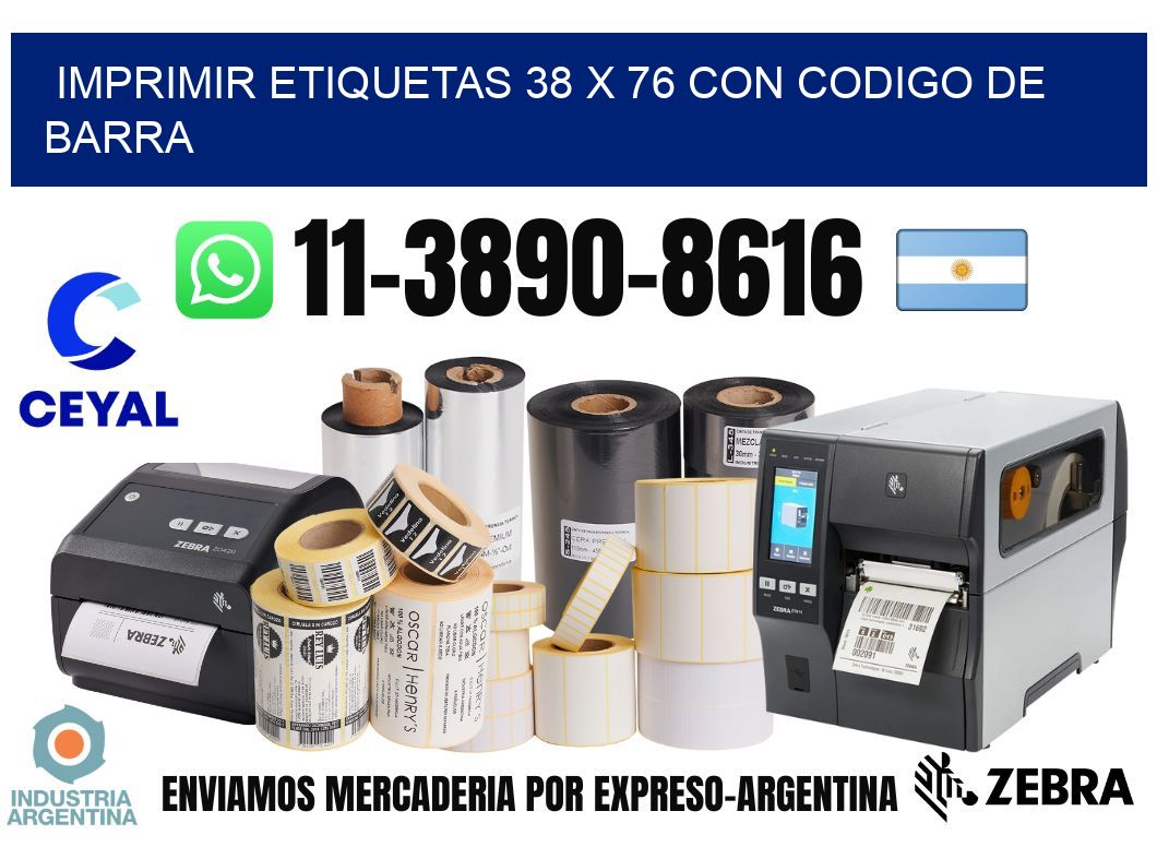 imprimir etiquetas 38 x 76 con codigo de barra