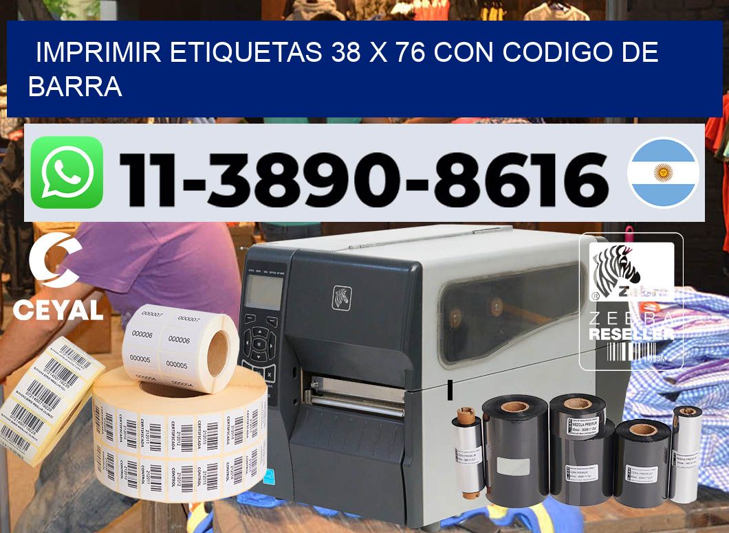 imprimir etiquetas 38 x 76 con codigo de barra
