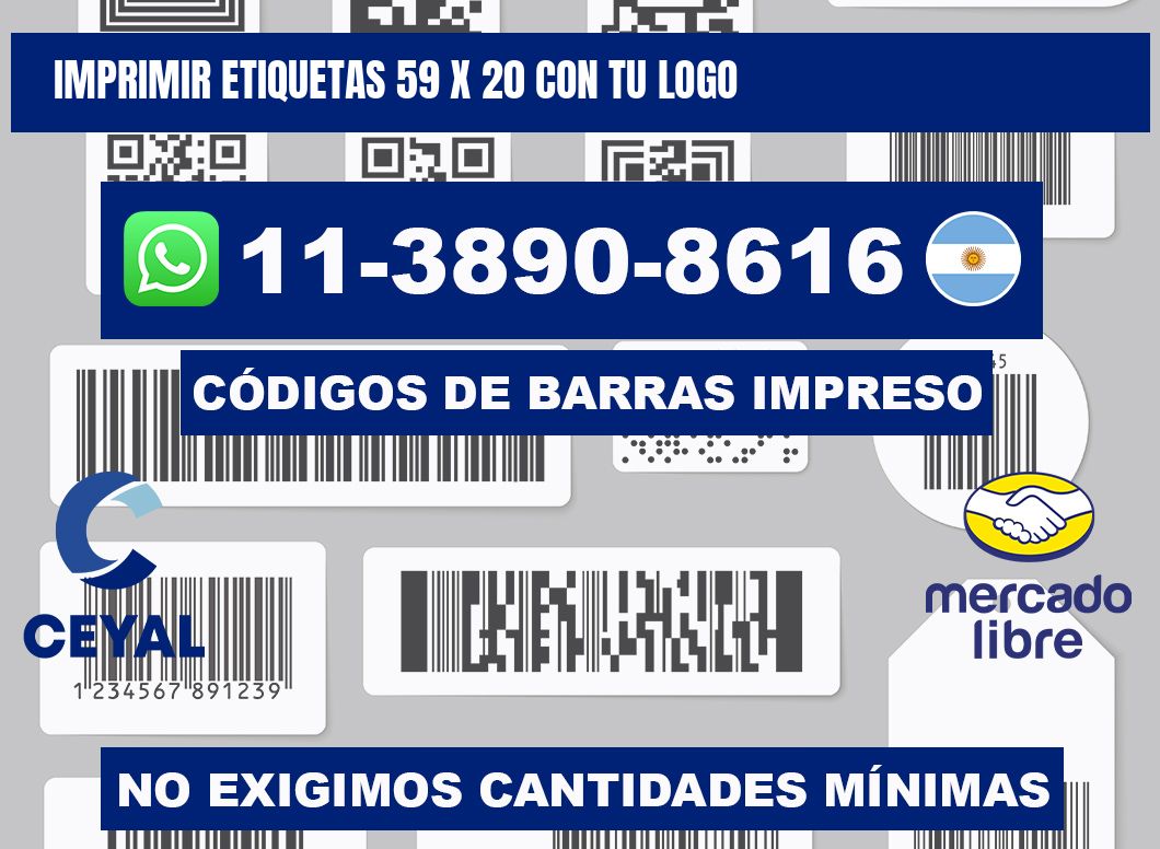 imprimir etiquetas 59 x 20 con tu logo