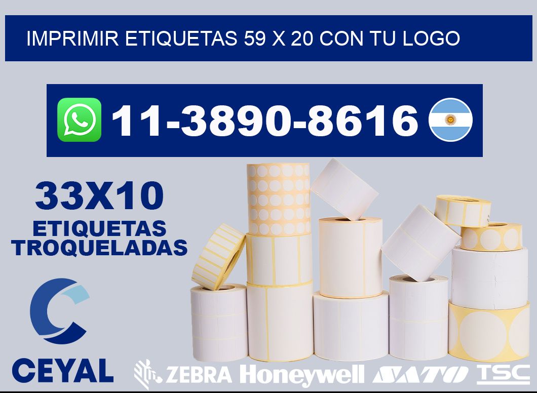 imprimir etiquetas 59 x 20 con tu logo