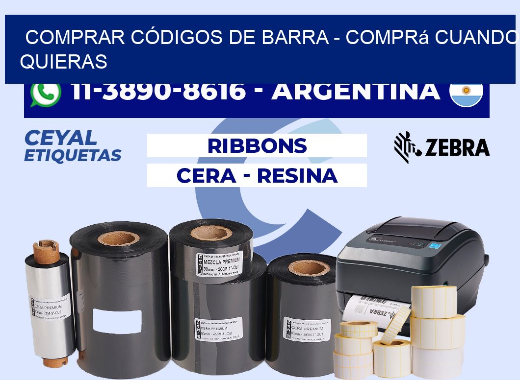 COMPRAR CÓDIGOS DE BARRA - Comprá cuando quieras