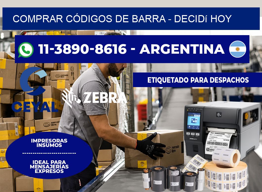 COMPRAR CÓDIGOS DE BARRA - Decidí hoy
