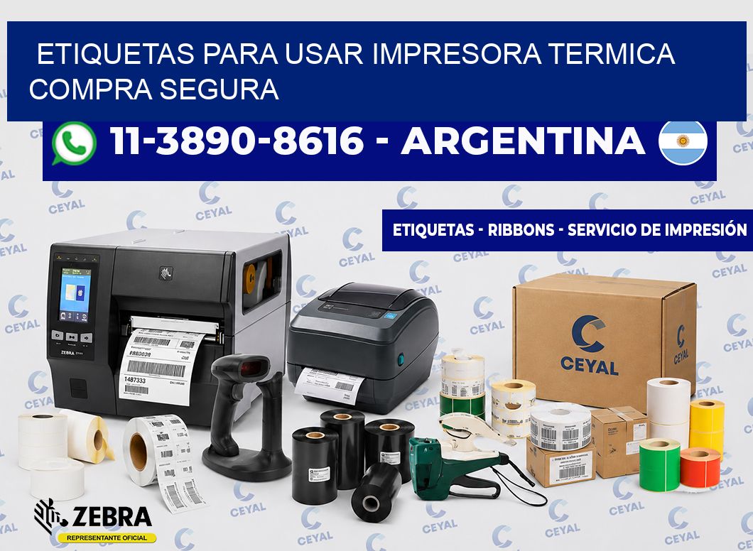 ETIQUETAS PARA USAR IMPRESORA TERMICA Compra segura