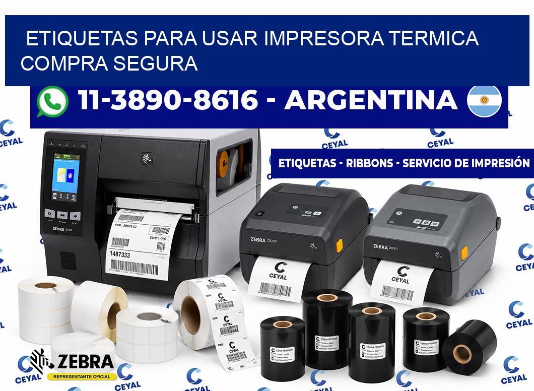 ETIQUETAS PARA USAR IMPRESORA TERMICA Compra segura