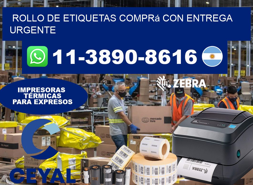 ROLLO DE ETIQUETAS Comprá con entrega urgente