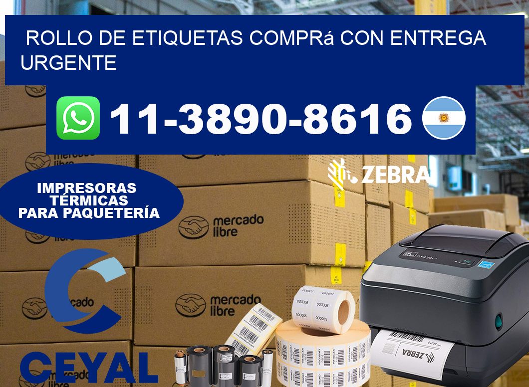 ROLLO DE ETIQUETAS Comprá con entrega urgente