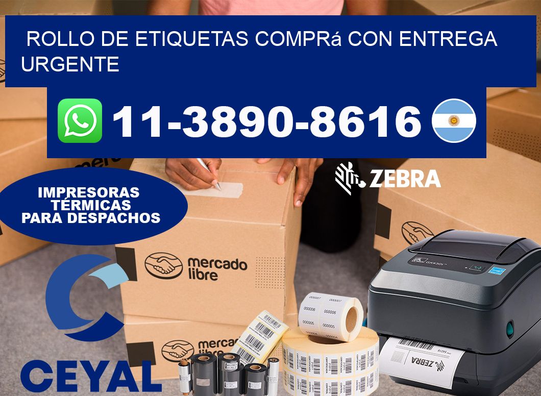 ROLLO DE ETIQUETAS Comprá con entrega urgente