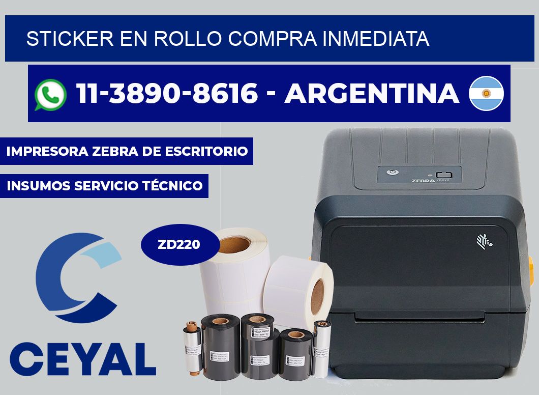 STICKER EN ROLLO Compra inmediata