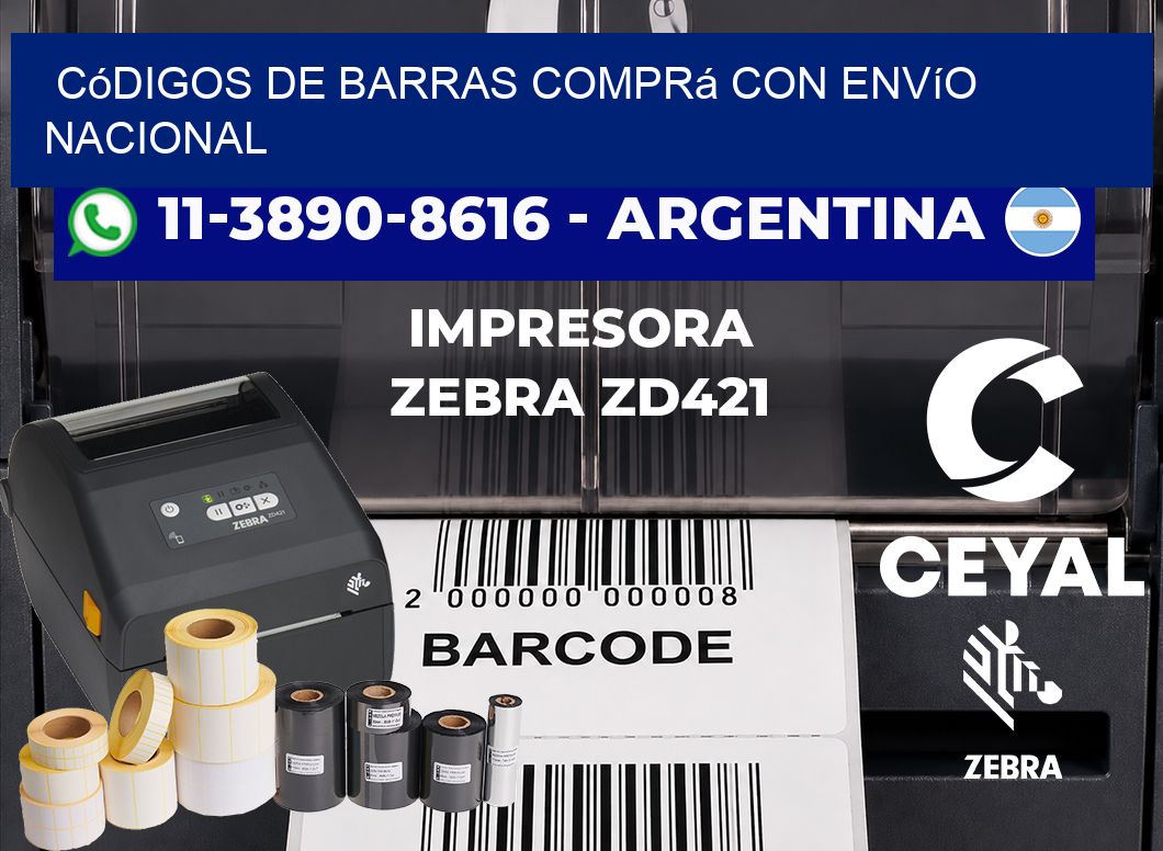 códigos de barras Comprá con envío nacional