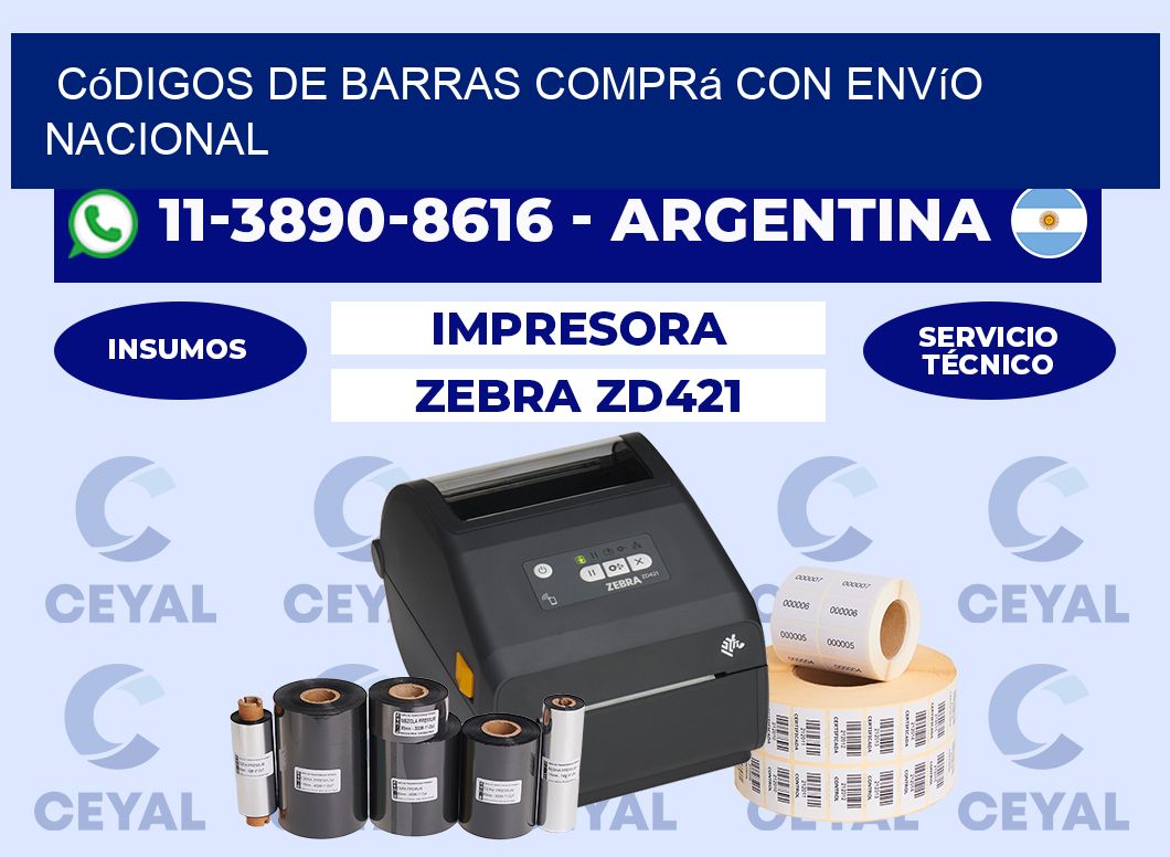códigos de barras Comprá con envío nacional