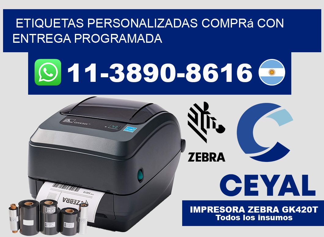 etiquetas personalizadas Comprá con entrega programada
