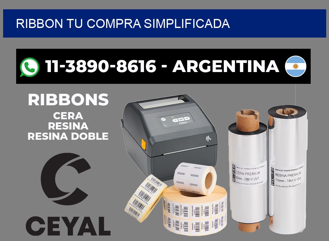 ribbon Tu compra simplificada