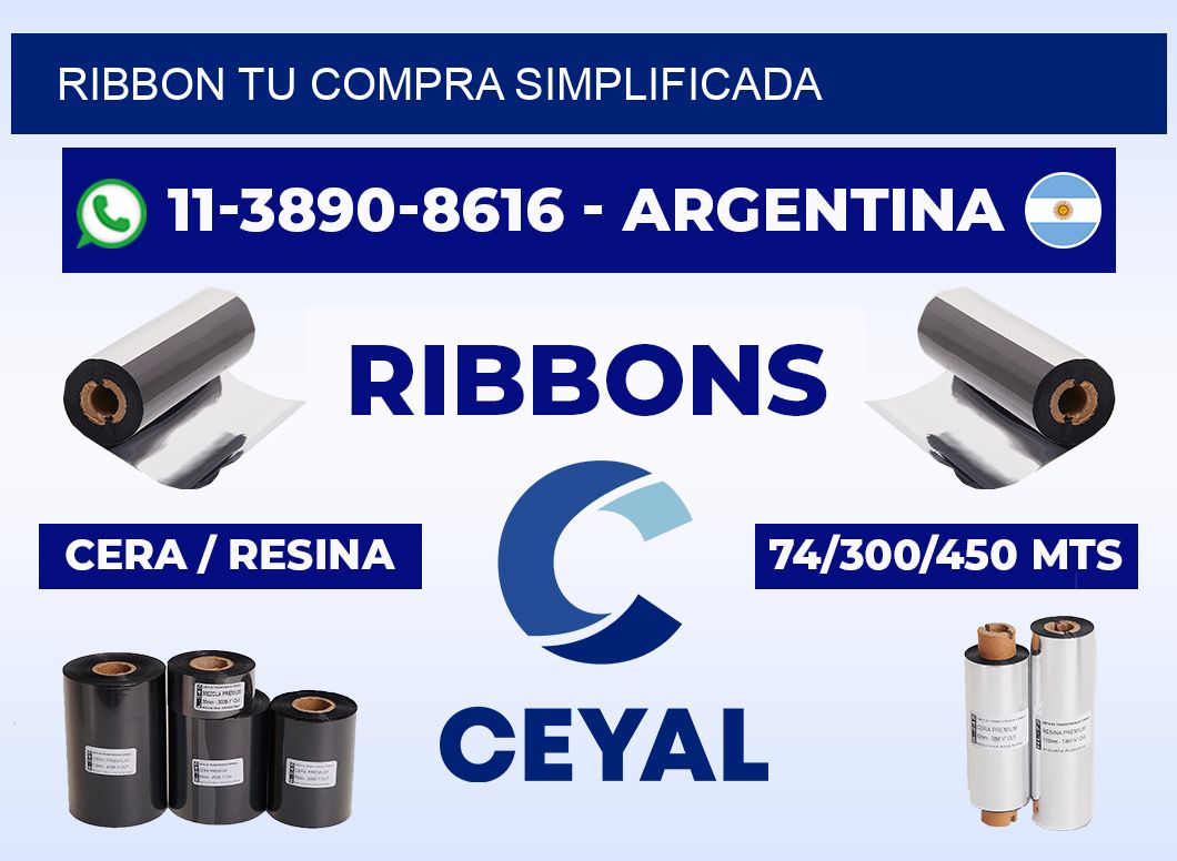 ribbon Tu compra simplificada