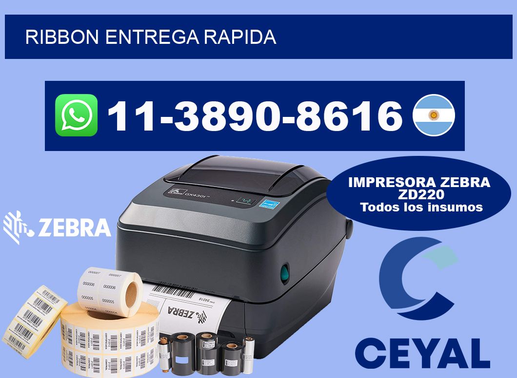 ribbon entrega rapida
