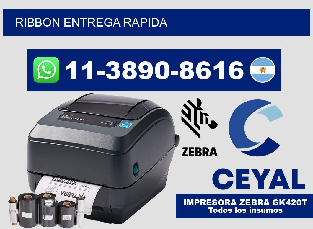 ribbon entrega rapida