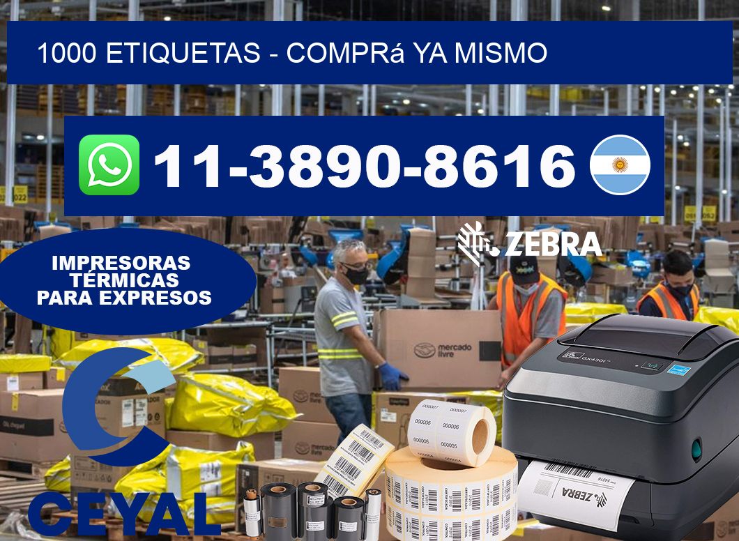 1000 ETIQUETAS - Comprá ya mismo