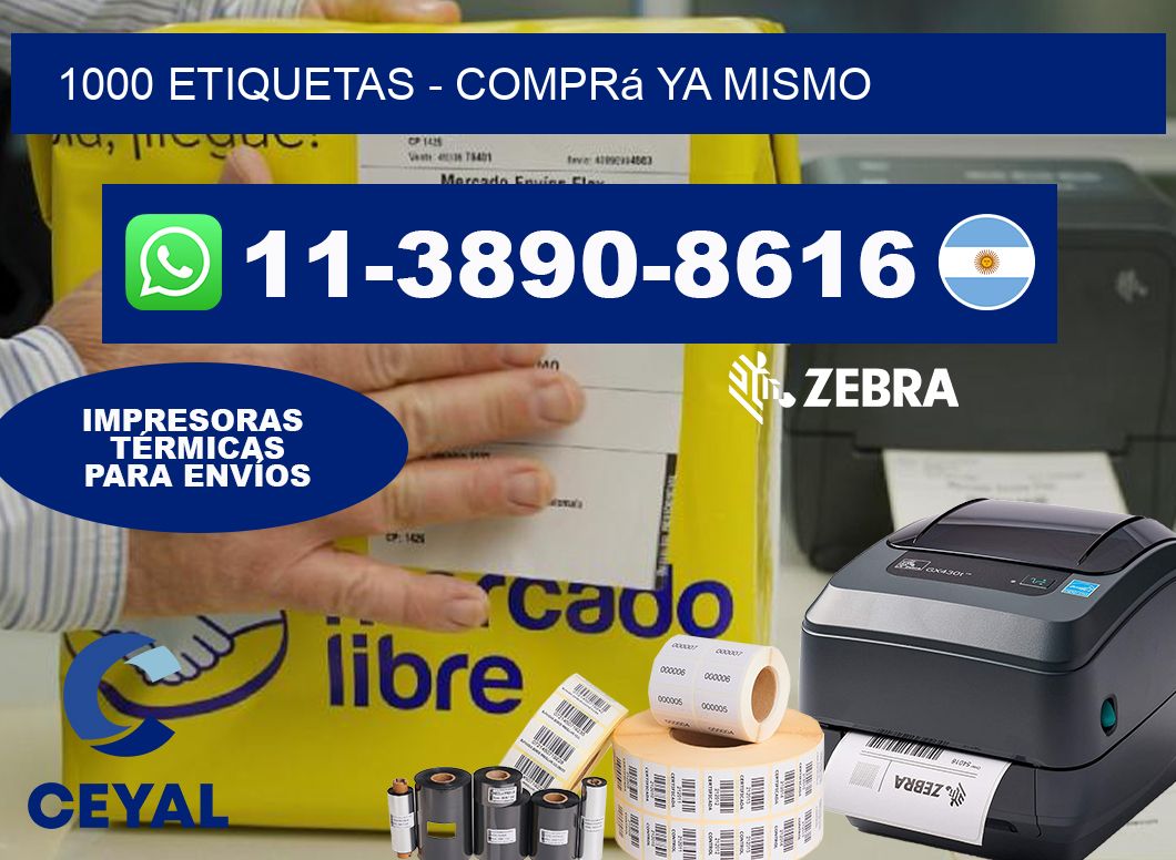 1000 ETIQUETAS - Comprá ya mismo