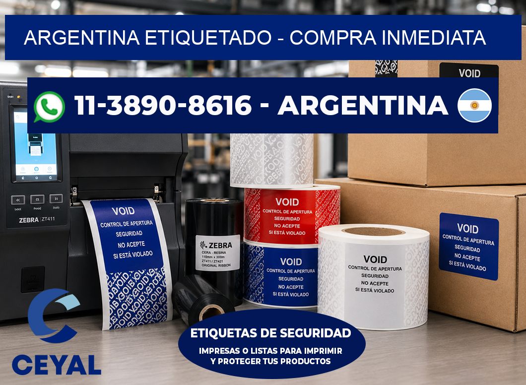 ARGENTINA ETIQUETADO - Compra inmediata