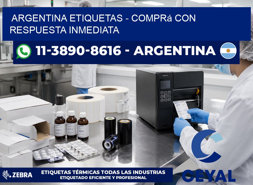 ARGENTINA ETIQUETAS - Comprá con respuesta inmediata
