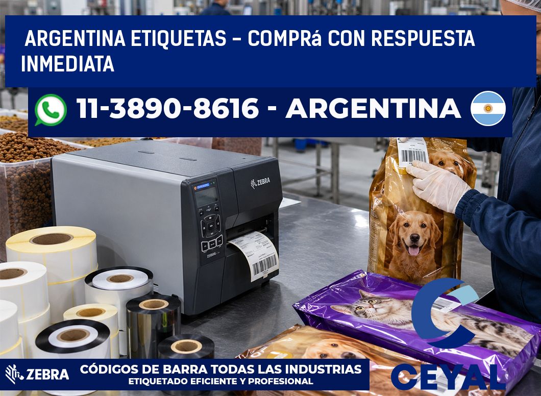 ARGENTINA ETIQUETAS - Comprá con respuesta inmediata