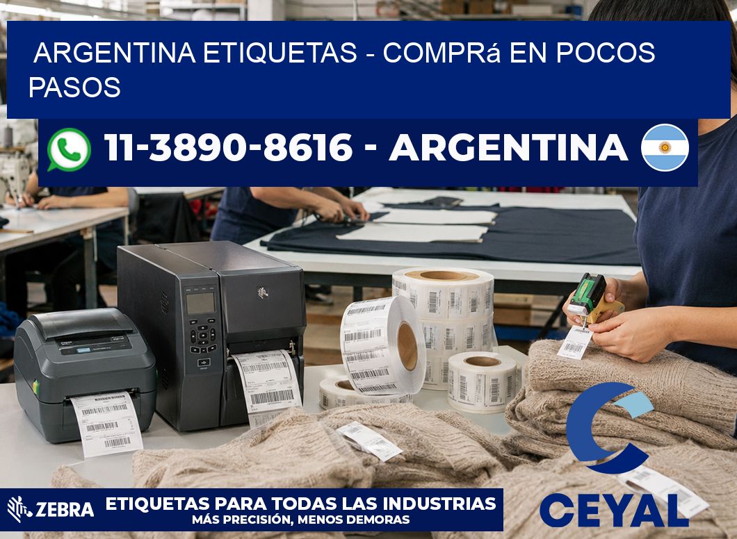 ARGENTINA ETIQUETAS - Comprá en pocos pasos