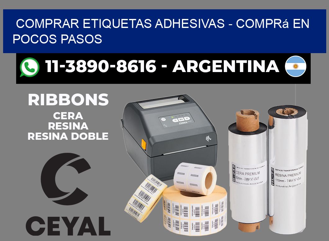 COMPRAR ETIQUETAS ADHESIVAS - Comprá en pocos pasos