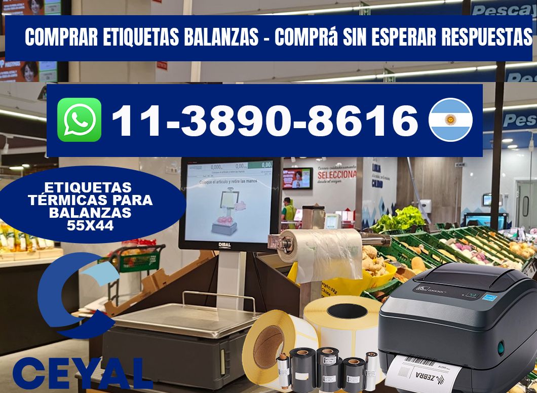 COMPRAR ETIQUETAS BALANZAS - Comprá sin esperar respuestas