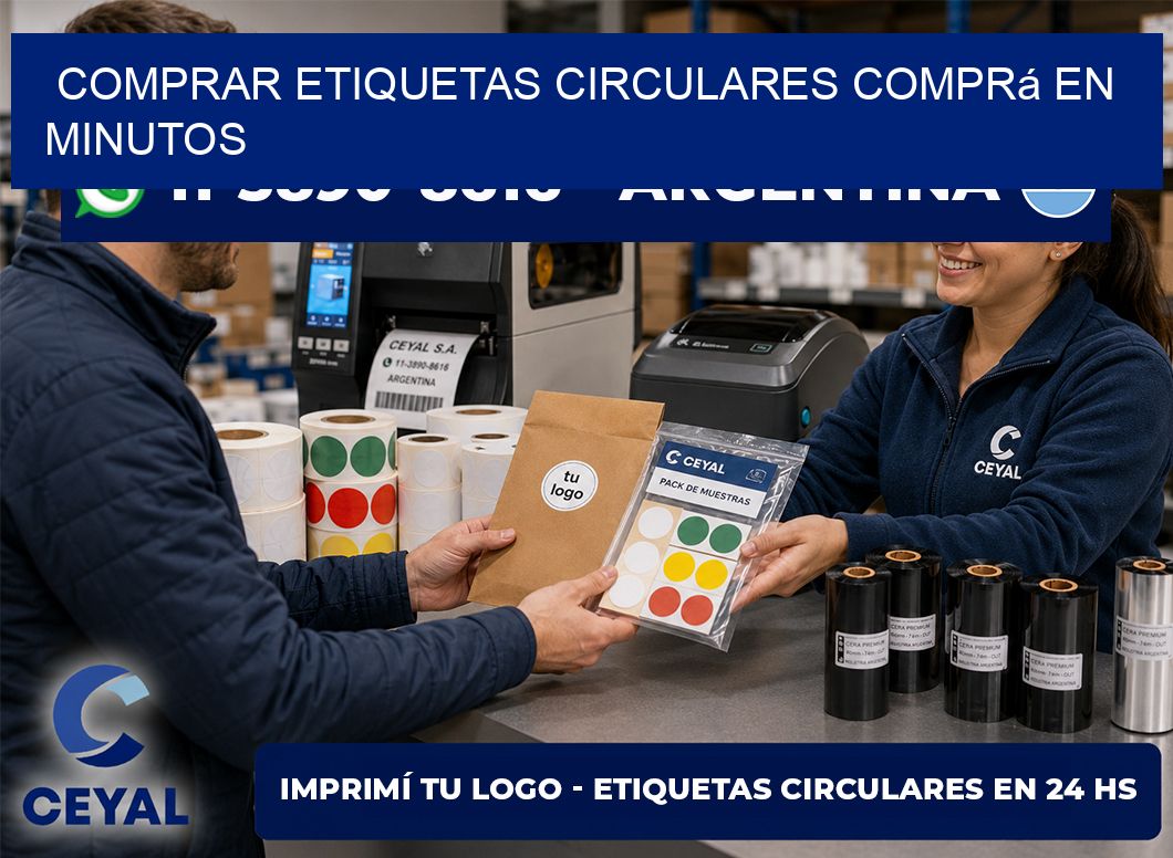 COMPRAR ETIQUETAS CIRCULARES Comprá en minutos