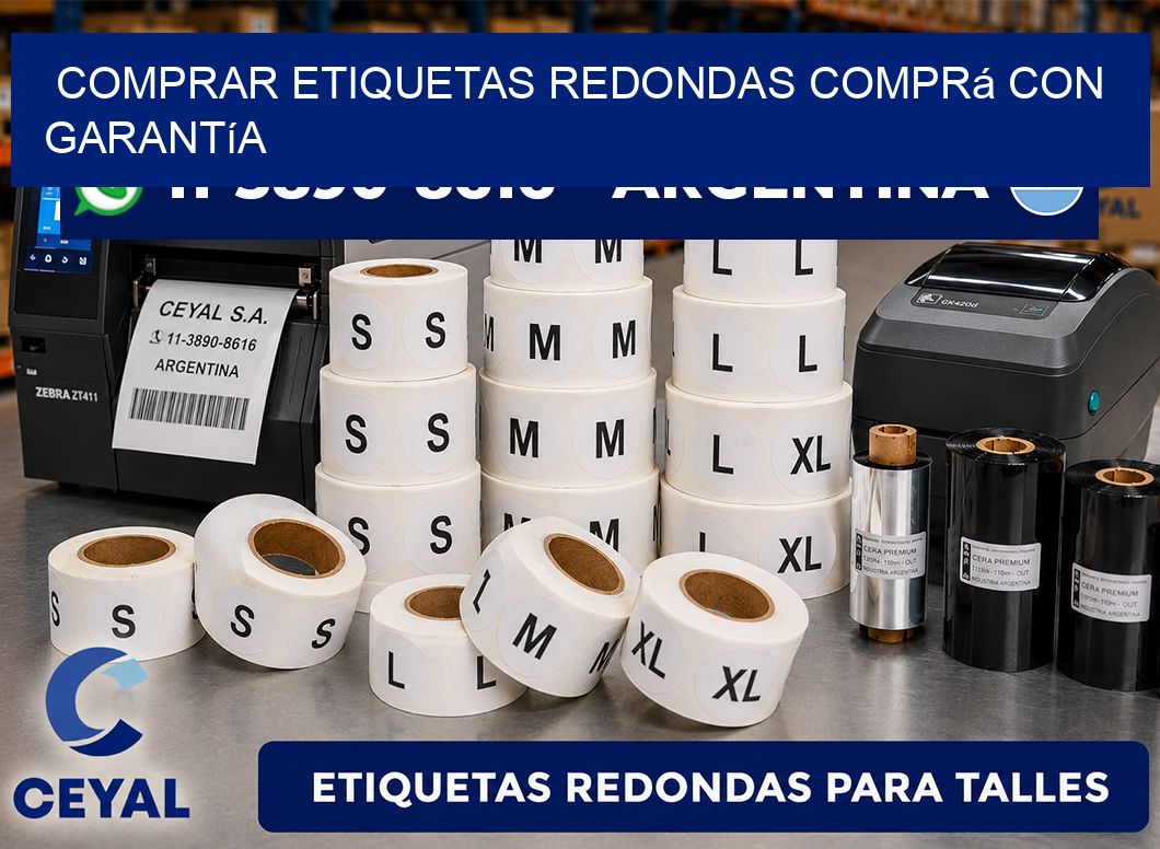COMPRAR ETIQUETAS REDONDAS Comprá con garantía