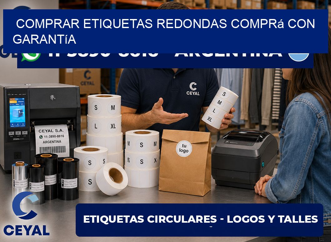 COMPRAR ETIQUETAS REDONDAS Comprá con garantía