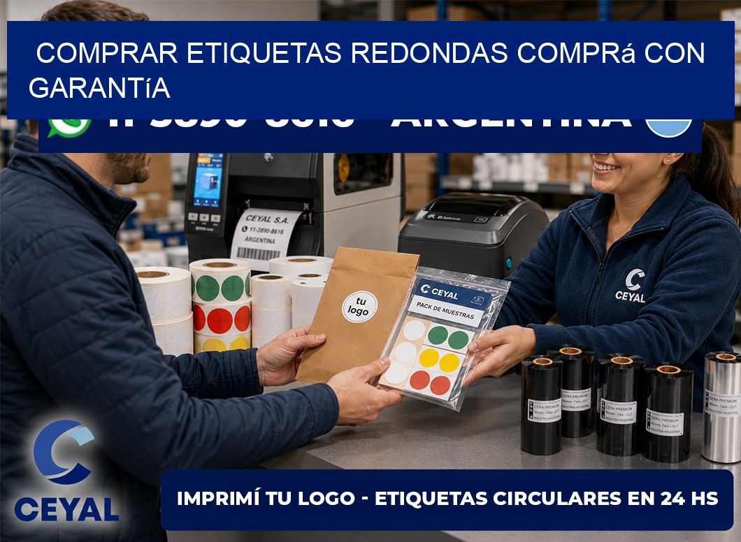 COMPRAR ETIQUETAS REDONDAS Comprá con garantía
