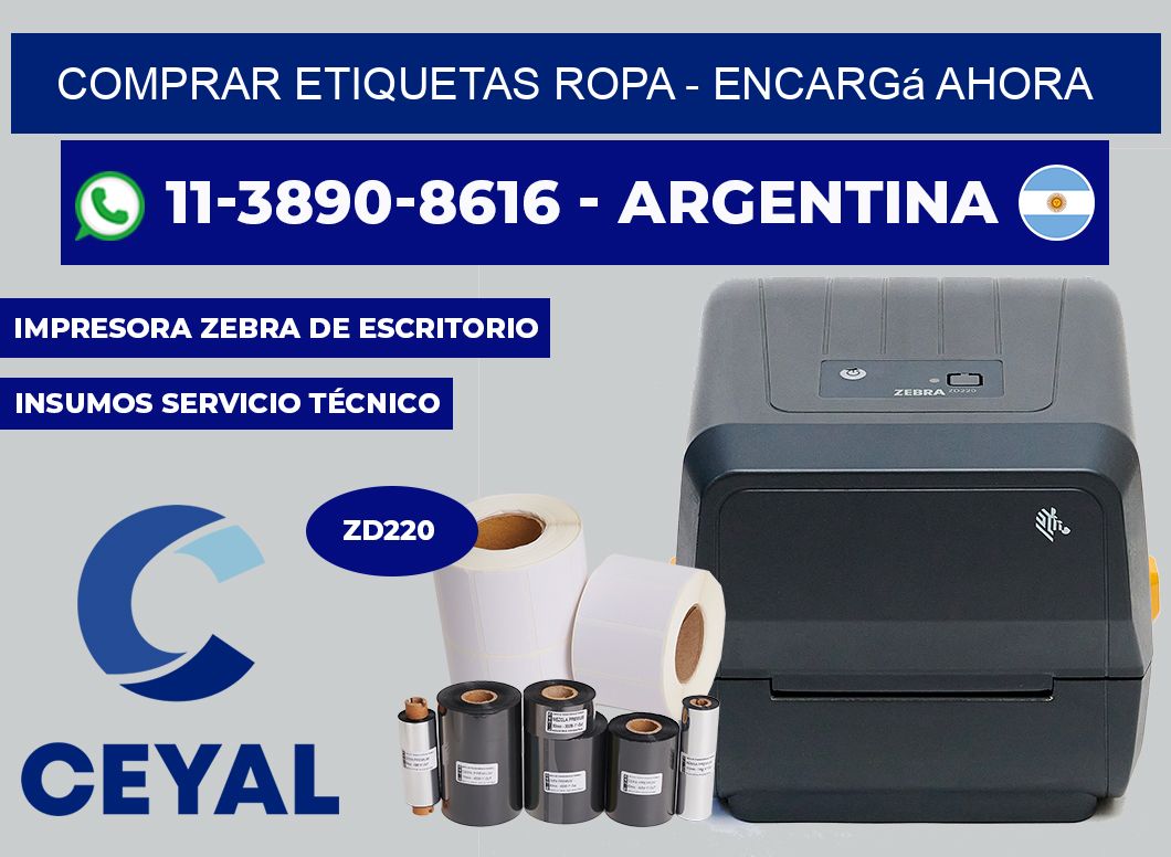COMPRAR ETIQUETAS ROPA - Encargá ahora