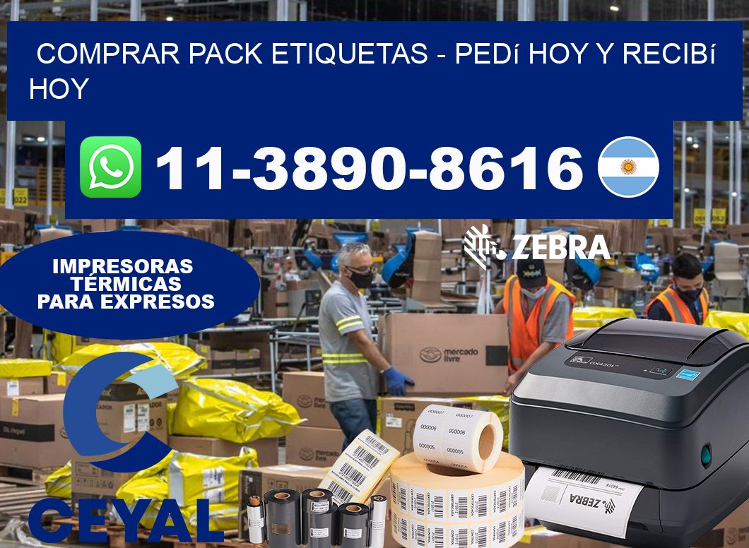 COMPRAR PACK ETIQUETAS - Pedí hoy y recibí hoy