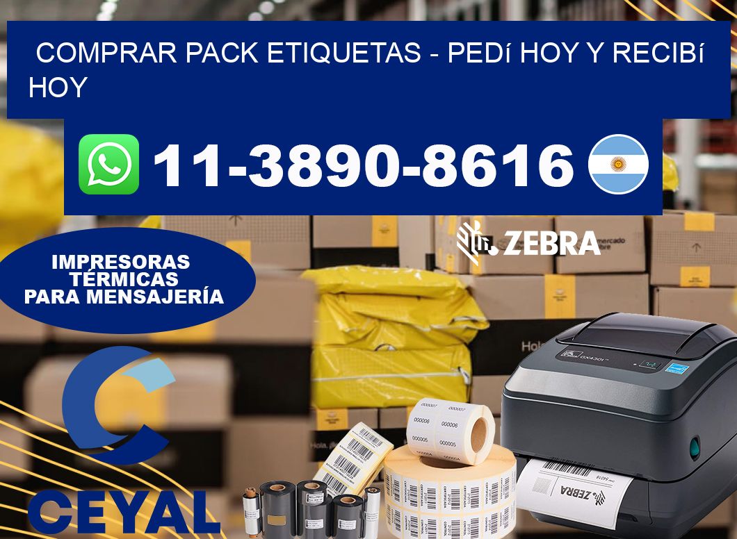 COMPRAR PACK ETIQUETAS - Pedí hoy y recibí hoy