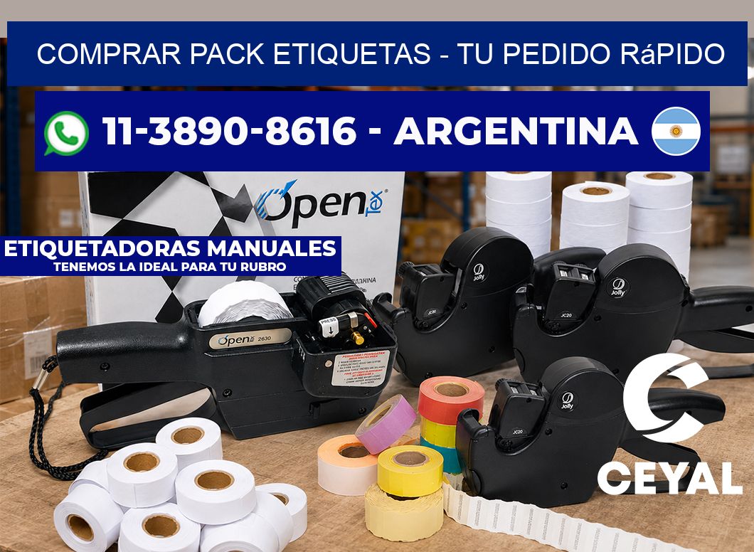 COMPRAR PACK ETIQUETAS - Tu pedido rápido