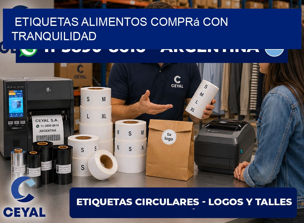 ETIQUETAS ALIMENTOS Comprá con tranquilidad