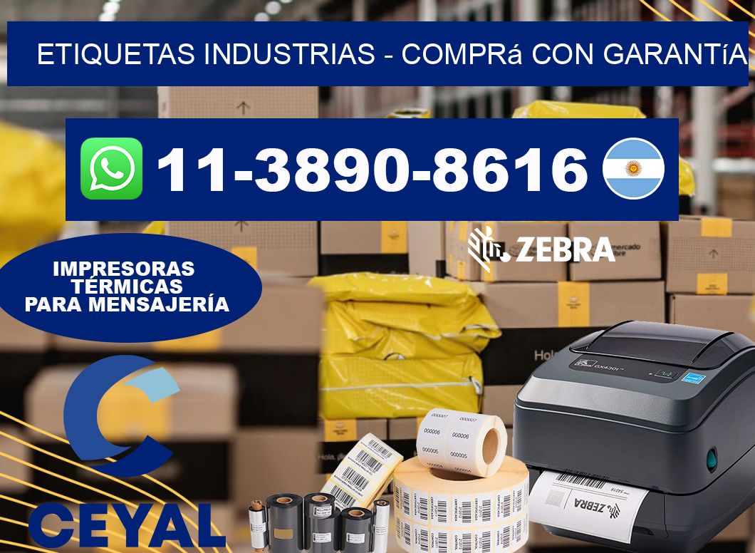 ETIQUETAS INDUSTRIAS - Comprá con garantía