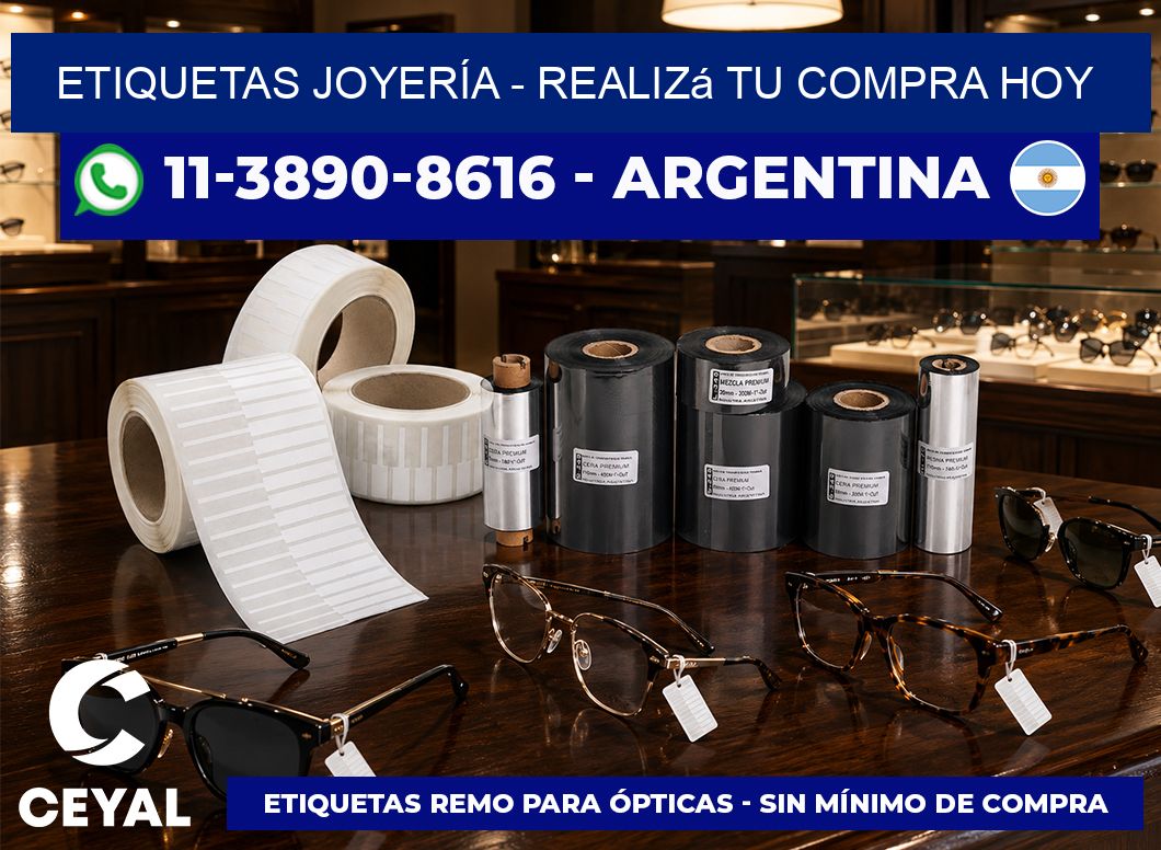 ETIQUETAS JOYERÍA - Realizá tu compra hoy