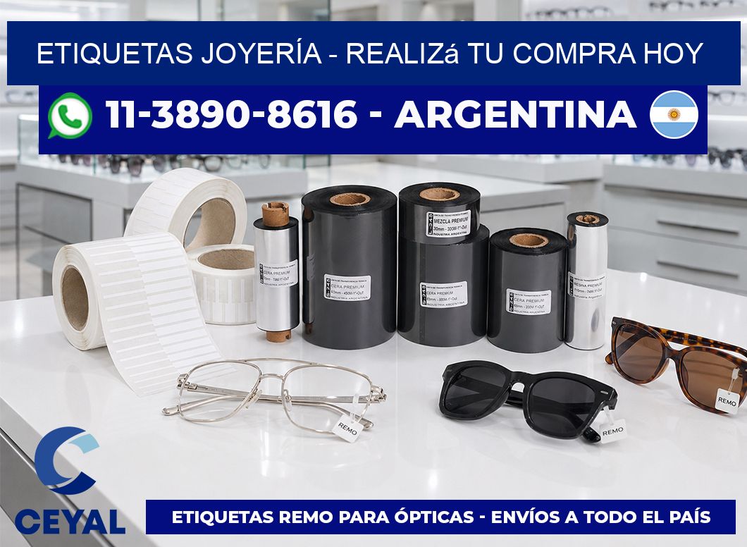 ETIQUETAS JOYERÍA - Realizá tu compra hoy