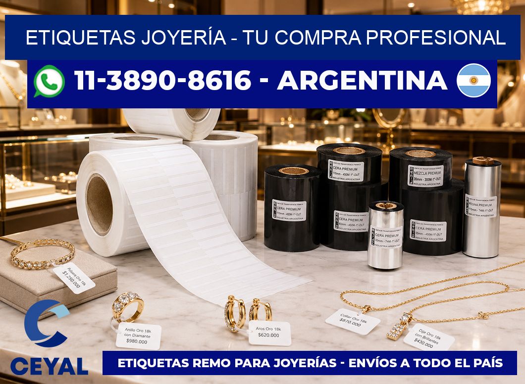 ETIQUETAS JOYERÍA - Tu compra profesional